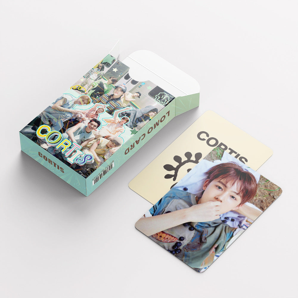 92pcs kpop CORTIS MARTIN KEONHO laser peripheral photo card, celebrity mini sticker, LOMO greeting card, fan collection gift