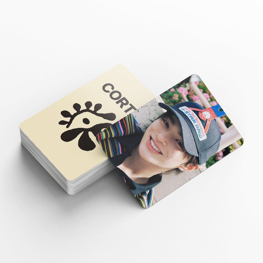 92pcs kpop CORTIS MARTIN KEONHO laser peripheral photo card, celebrity mini sticker, LOMO greeting card, fan collection gift