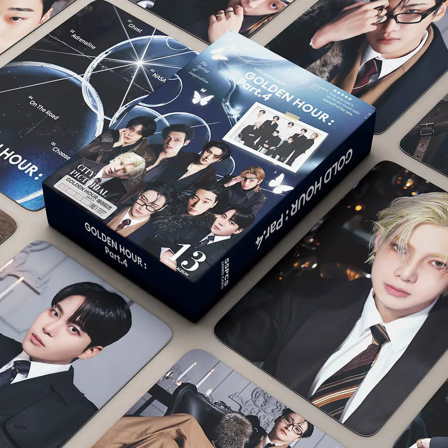 54pcs/set Kpop ATEEZ Lomo Cards The New Album ZERO FEVER Part 3 Photocards K-pop ATEEZ HD High Quality Photo Cards fan gift