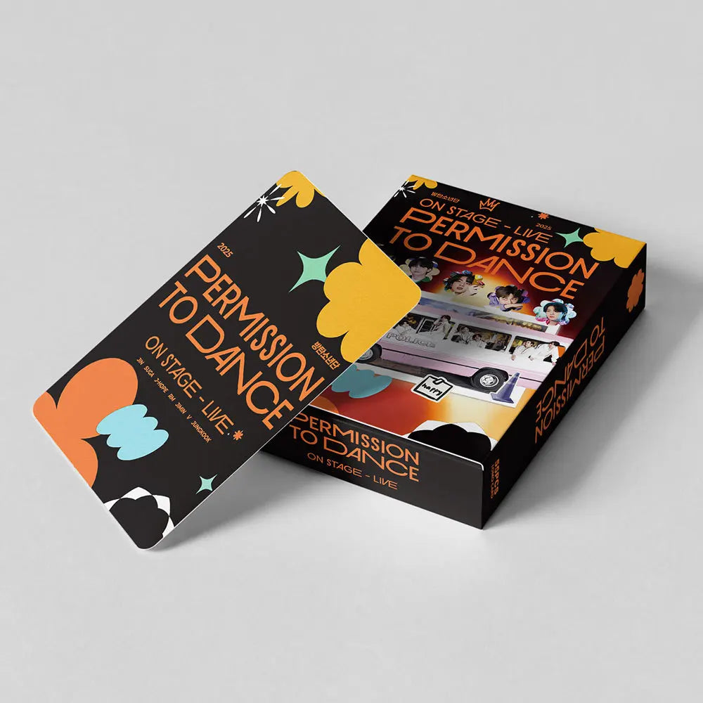55pcs/Set Kpop Idol HD Photo Cards 2025 PERMISSION TO DANCE ON STAGE lomo cards for student fan gifts