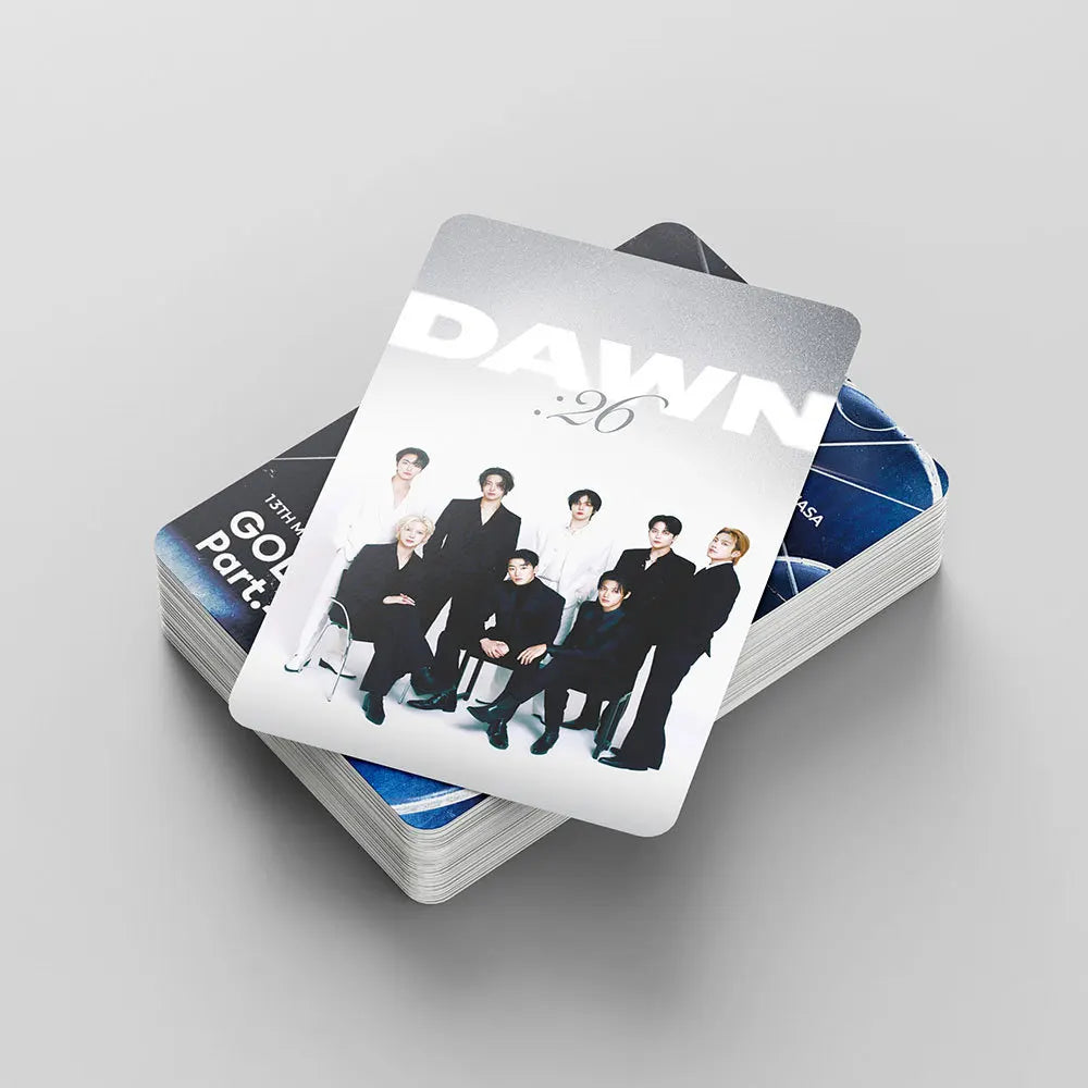 55pcs/set ATEEZ 13th mini album Gold Hour Part.4 lomo Star Photocards Photo Lomo Cards Fans Collection Printed Cards