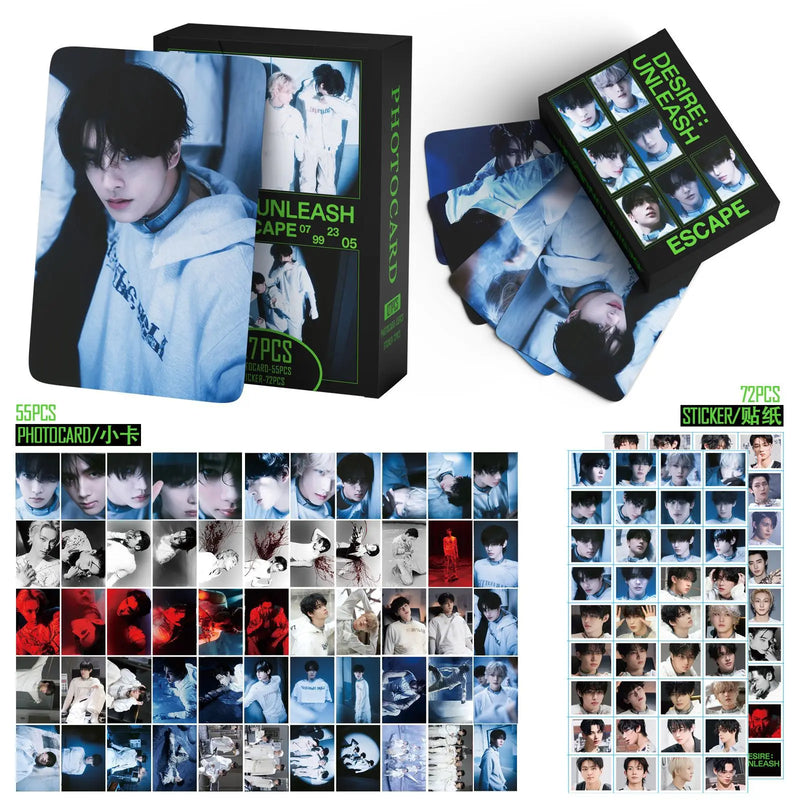 127pcs ENHYPEN New Album THE SIN : VANISH Photocards Stickers Kpop Merch Lomo Cards Set Fans Collection Cards Gifts
