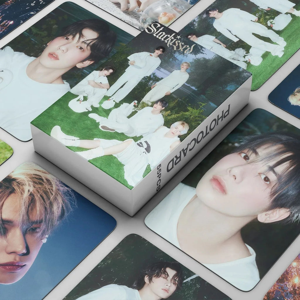 55PCS TXT STARKISSED Photocards Set Official Collectible K-POP Stickers Fan Merch Gift Idea MOA Fan Club Essentials