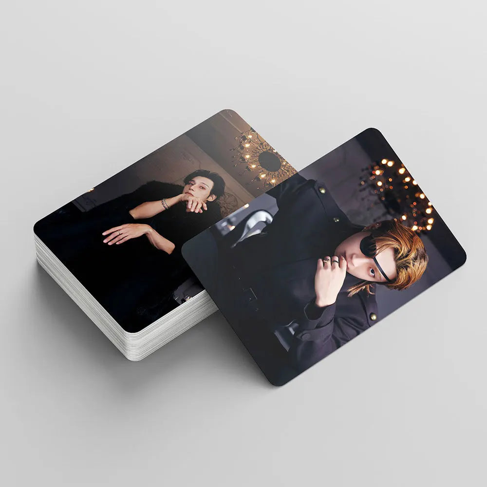55pcs/set ATEEZ 13th mini album Gold Hour Part.4 lomo Star Photocards Photo Lomo Cards Fans Collection Printed Cards