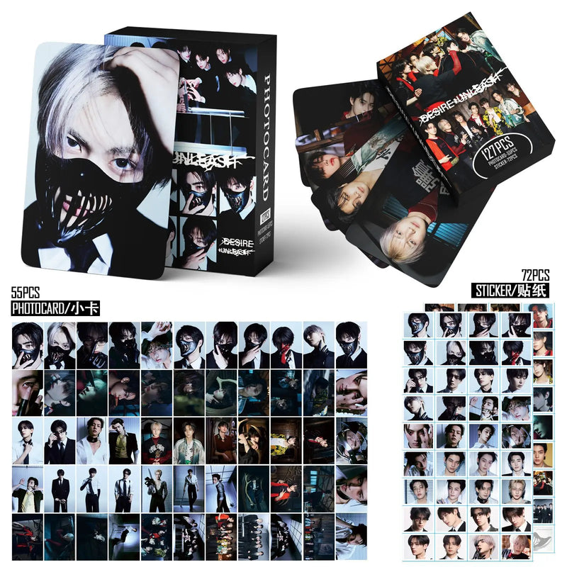 127pcs ENHYPEN New Album THE SIN : VANISH Photocards Stickers Kpop Merch Lomo Cards Set Fans Collection Cards Gifts