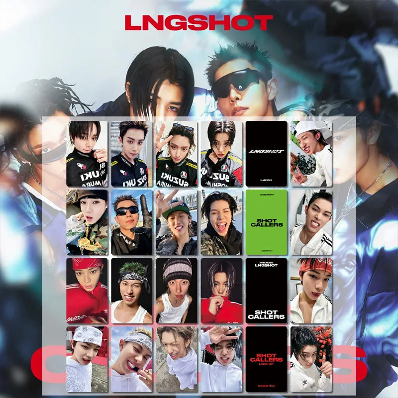 NEW KPOP debut album SHOT CALLERS mini-album LNGSHOT Louis Ohyul Ryul Woojin special edition card, motorcycle card, merchandise