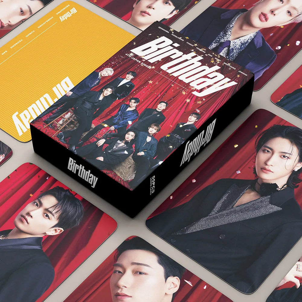 54pcs/set Kpop ATEEZ Lomo Cards The New Album ZERO FEVER Part 3 Photocards K-pop ATEEZ HD High Quality Photo Cards fan gift