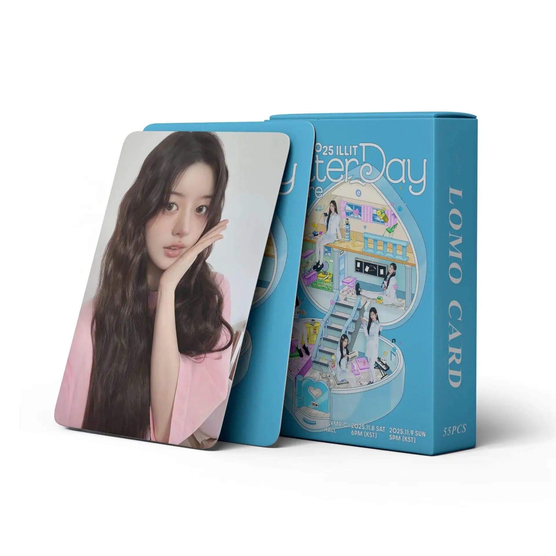 Pop ILLITed Exquisite Printed Fan Merchandise Postcards Stylish Lomo Cards for Personal Collection Display and Daily Decoration