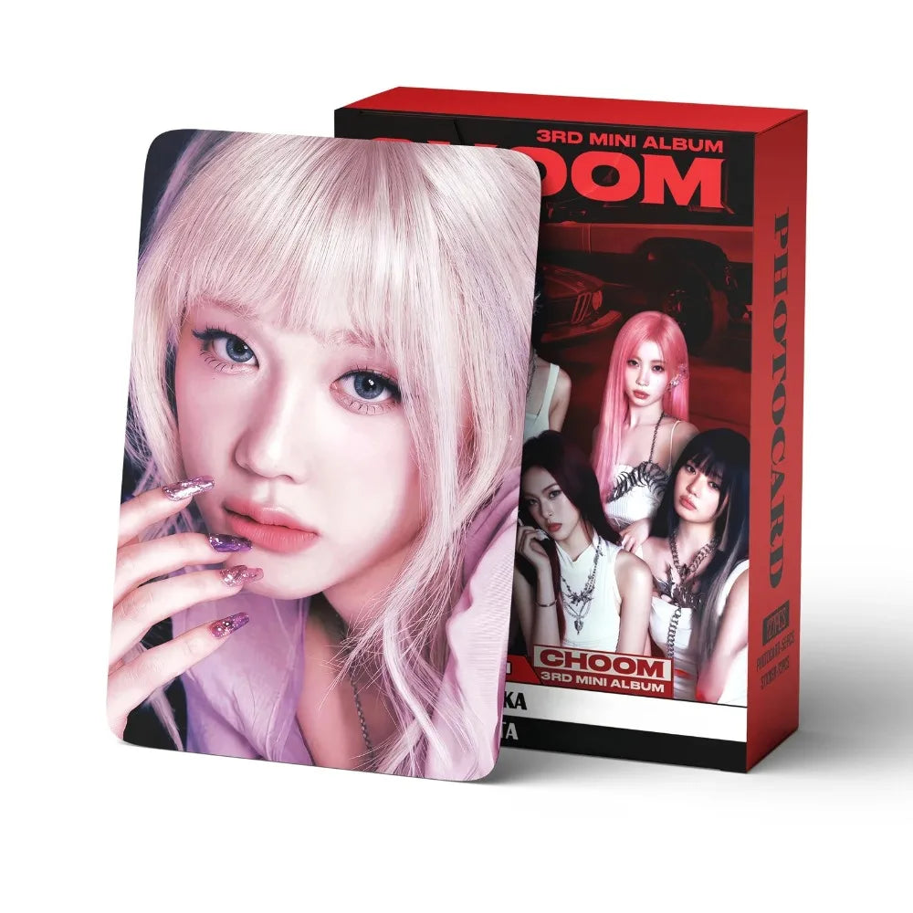 127pcs Lomo Cards Stickers Set CHOOM New album Photocards fans peripheral album decoration commemorative Collection Card Gift