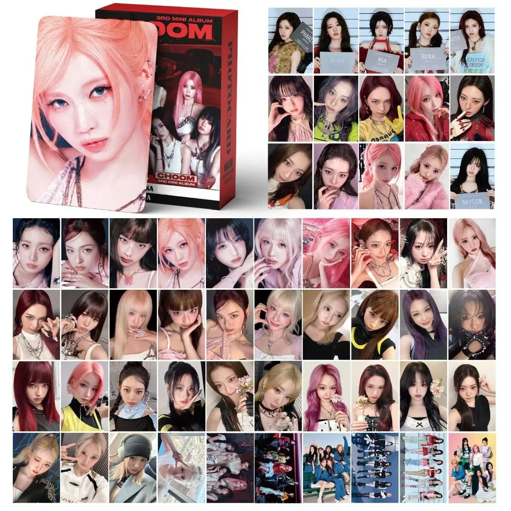 127pcs Lomo Cards Stickers Set CHOOM New album Photocards fans peripheral album decoration commemorative Collection Card Gift