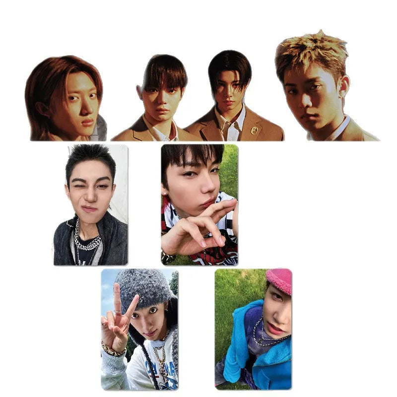 KPOP LNGSHOT NEW debut album SHOT CALLERS POP Store Postcard Louis Ohyul Ryul Woojin fans gift special edition card,merchandise