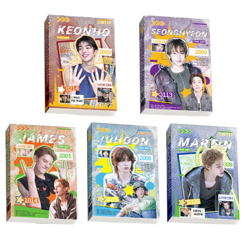 50Pcs/Set Laser Card Kpop Idol CORTIS Lomo Cards JAMES JUHOON MARTIN SEONGHYEON KEONHO Printd Photocards Fans Gift