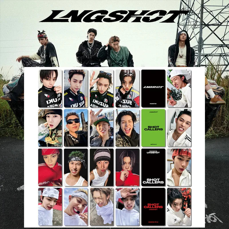 NEW KPOP debut album SHOT CALLERS mini-album LNGSHOT Louis Ohyul Ryul Woojin special edition card, motorcycle card, merchandise