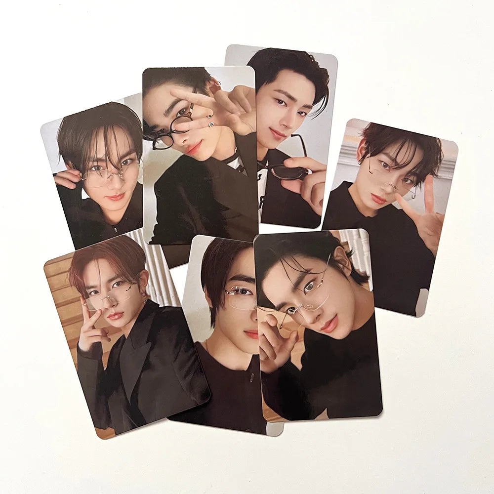 7Pcs/Set Male Idol Group ENHYPEN Featuring: SUNGHOON SUNOO NI-KI JUNGWON HEESEUNG JAY JAKE HD Photocards