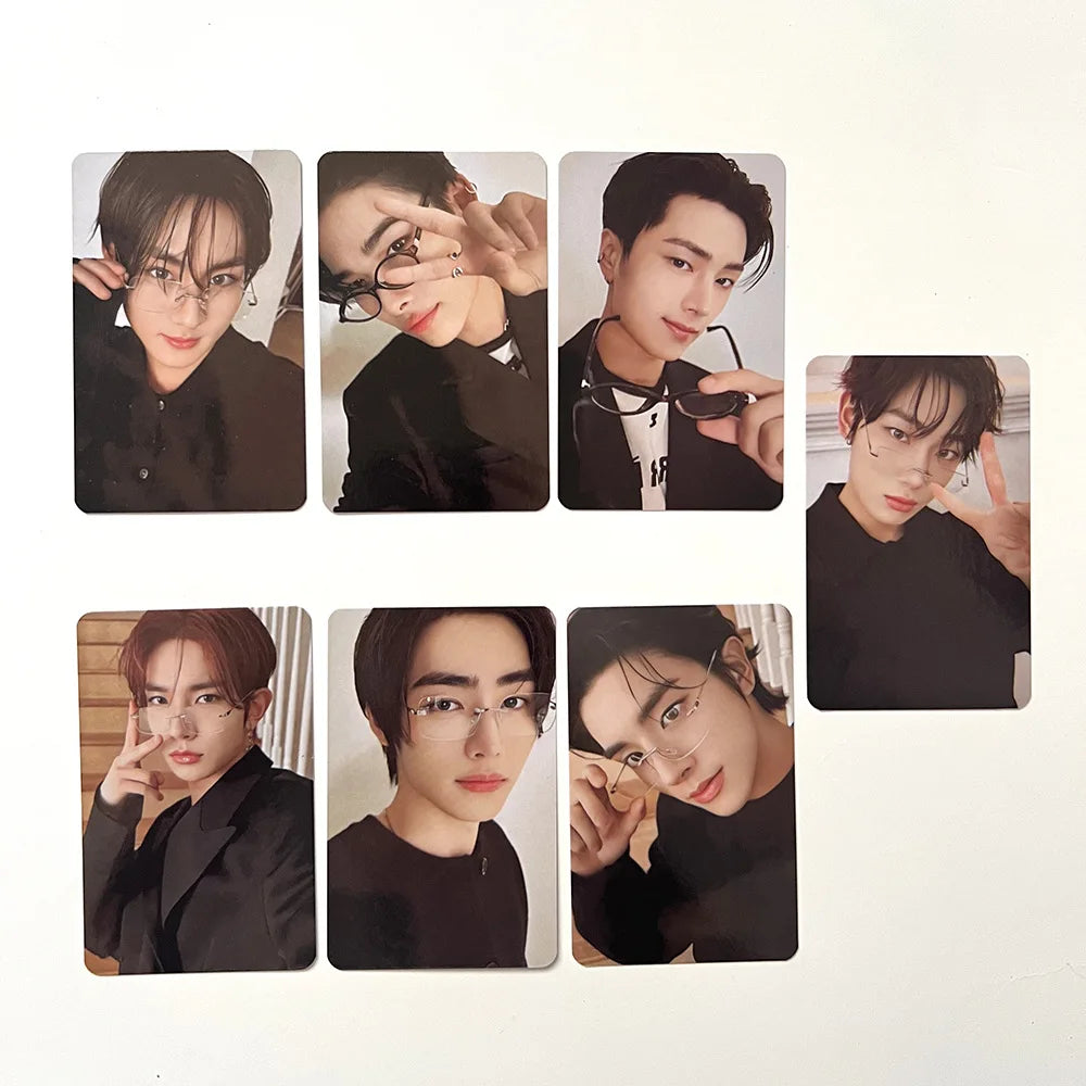 7Pcs/Set Male Idol Group ENHYPEN Featuring: SUNGHOON SUNOO NI-KI JUNGWON HEESEUNG JAY JAKE HD Photocards