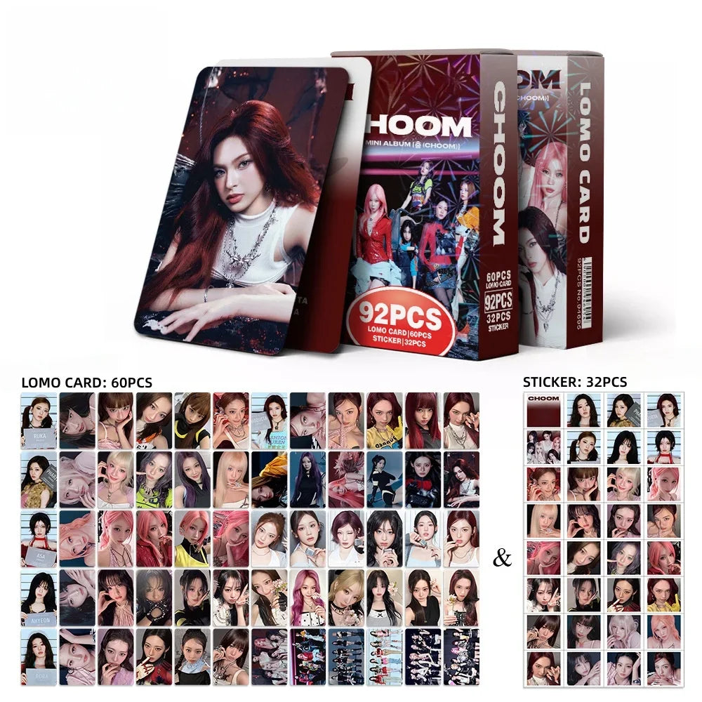 127pcs Lomo Cards Stickers Set CHOOM New album Photocards fans peripheral album decoration commemorative Collection Card Gift