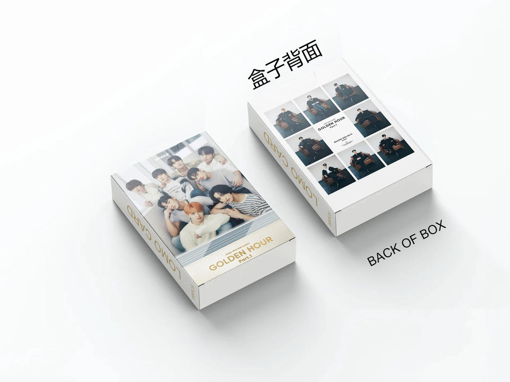 55Pcs/Set ATEEZ Idol Boy New Album GOLDEN HOUR:Part.3 Lomo Cards Seonghwa Jongho HD Printd Photocards Hongjoong Yunho Fans Gift