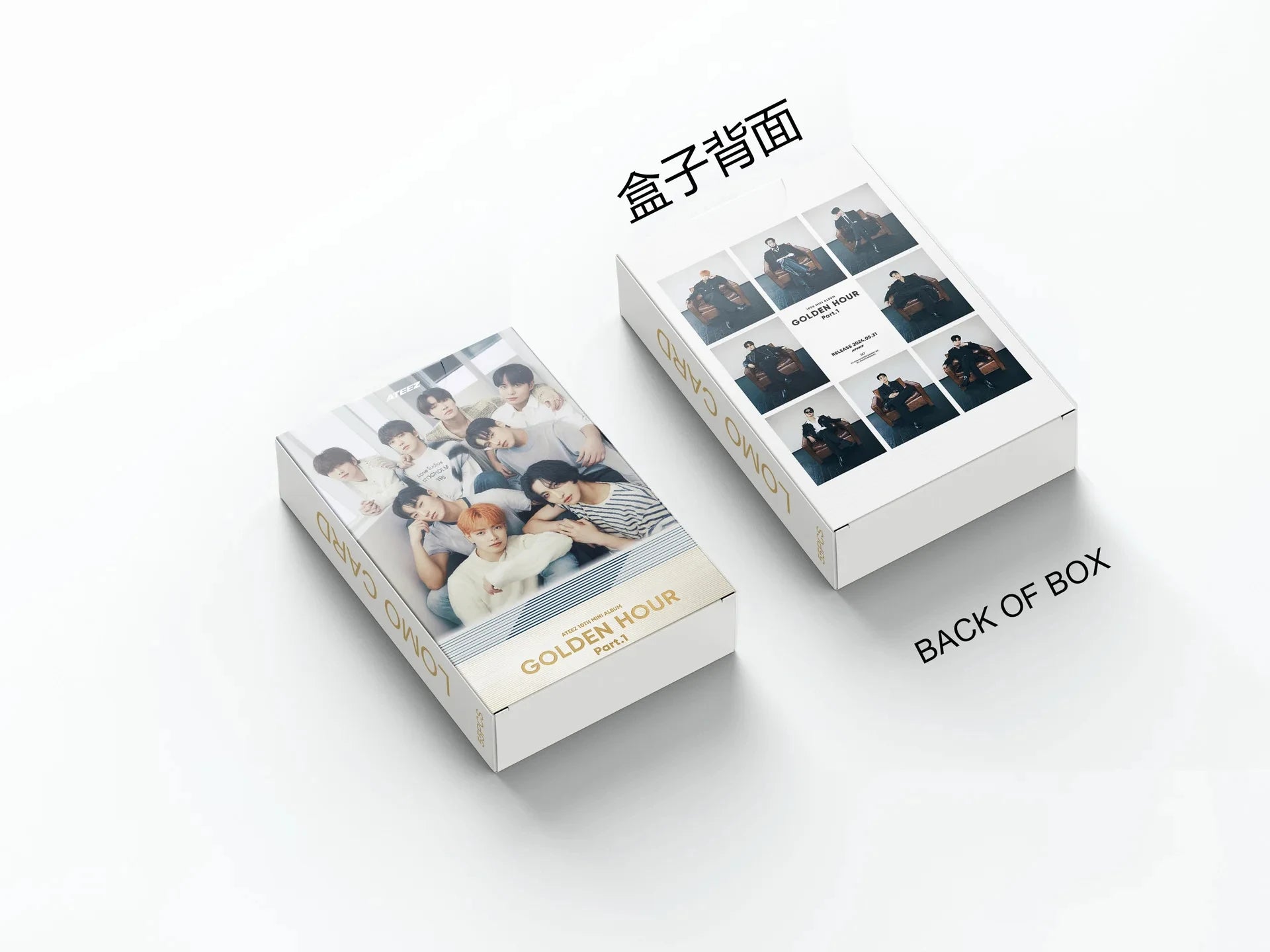 55Pcs/Set ATEEZ Idol Boy New Album GOLDEN HOUR:Part.3 Lomo Cards Seonghwa Jongho HD Printd Photocards Hongjoong Yunho Fans Gift