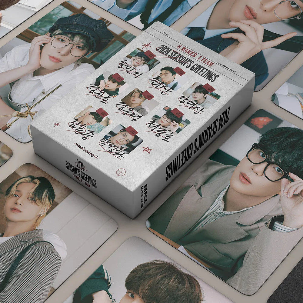 54pcs/set Kpop ATEEZ Lomo Cards The New Album ZERO FEVER Part 3 Photocards K-pop ATEEZ HD High Quality Photo Cards fan gift