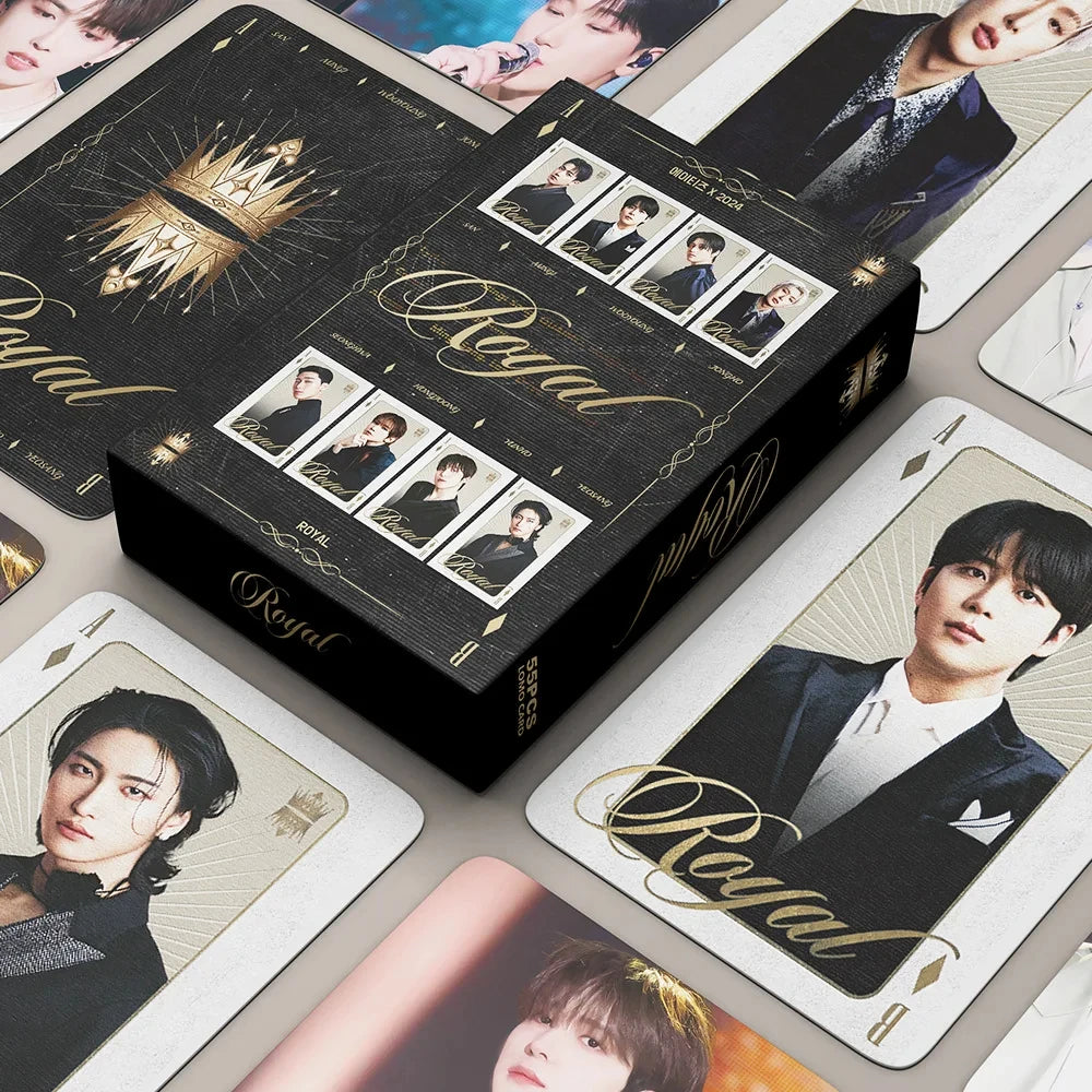 55Pcs/Set ATEEZ Idol Boy New Album GOLDEN HOUR:Part.3 Lomo Cards Seonghwa Jongho HD Printd Photocards Hongjoong Yunho Fans Gift