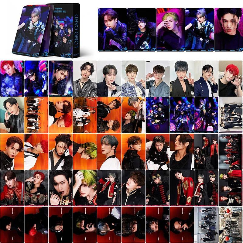 54pcs/set Kpop ATEEZ Lomo Cards The New Album ZERO FEVER Part 3 Photocards K-pop ATEEZ HD High Quality Photo Cards fan gift