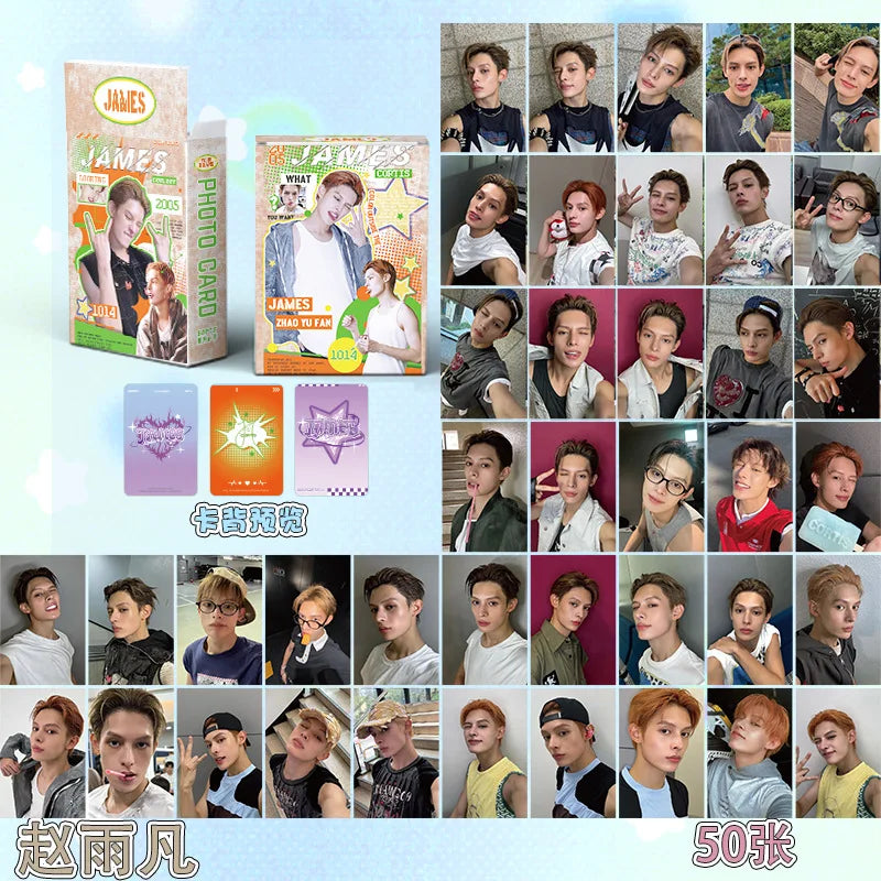 50Pcs/Set Laser Card Kpop Idol CORTIS Lomo Cards JAMES JUHOON MARTIN SEONGHYEON KEONHO Printd Photocards Fans Gift