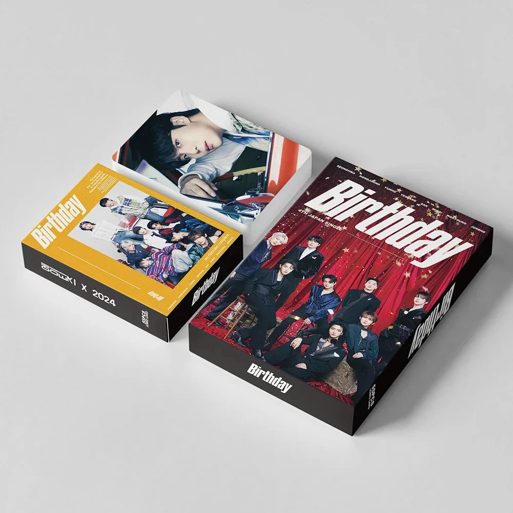 55Pcs/Set ATEEZ Idol Boy New Album GOLDEN HOUR:Part.3 Lomo Cards Seonghwa Jongho HD Printd Photocards Hongjoong Yunho Fans Gift