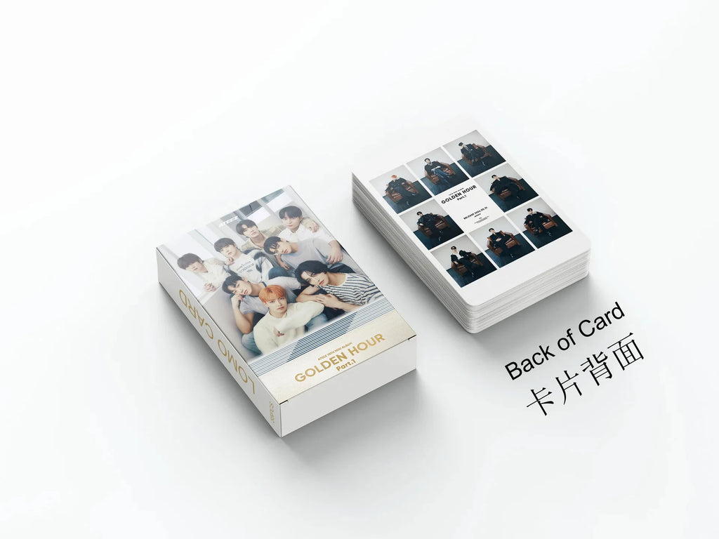 55Pcs/Set ATEEZ Idol Boy New Album GOLDEN HOUR:Part.3 Lomo Cards Seonghwa Jongho HD Printd Photocards Hongjoong Yunho Fans Gift