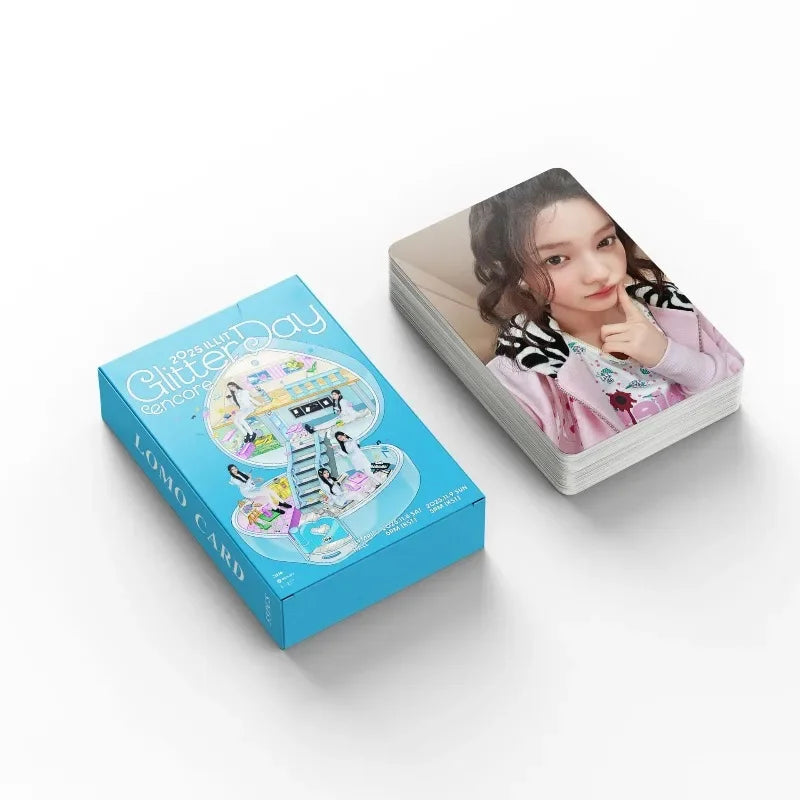 Pop ILLITed Exquisite Printed Fan Merchandise Postcards Stylish Lomo Cards for Personal Collection Display and Daily Decoration