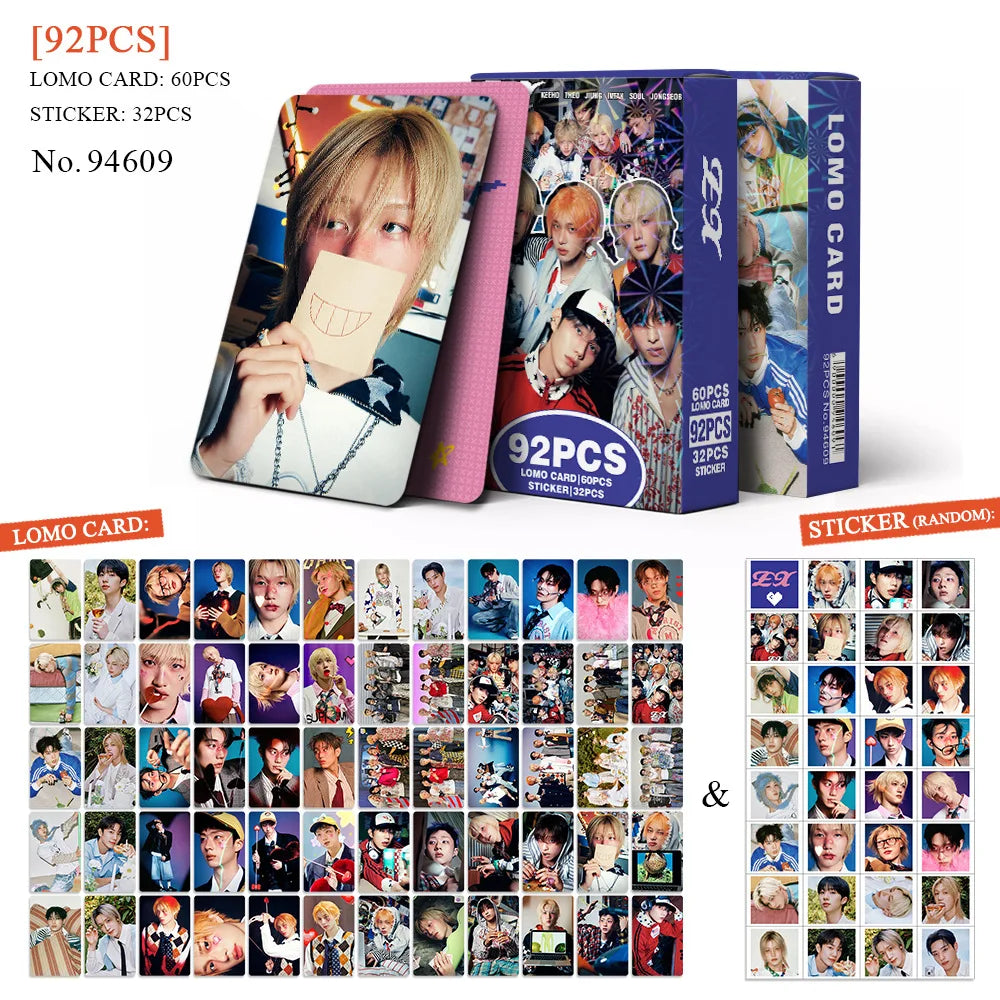 92Pcs P1Harmony New Album EX Laser Photocards Kpop Star Collection Lomo Cards Holographic Flash Cards Photo Cards Fans Gifts