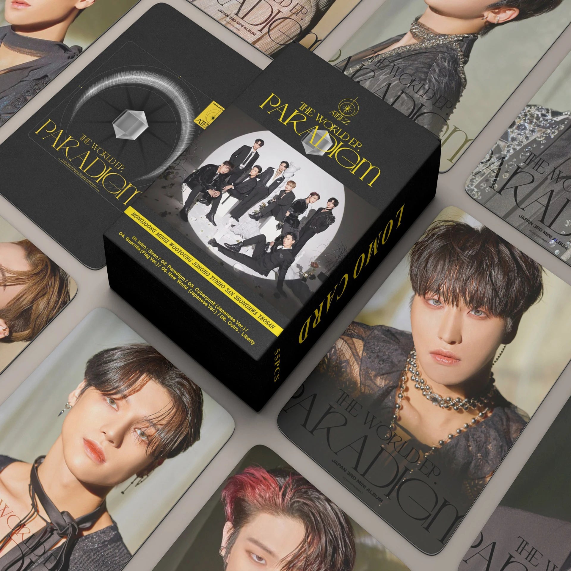 54pcs/set Kpop ATEEZ Lomo Cards The New Album ZERO FEVER Part 3 Photocards K-pop ATEEZ HD High Quality Photo Cards fan gift