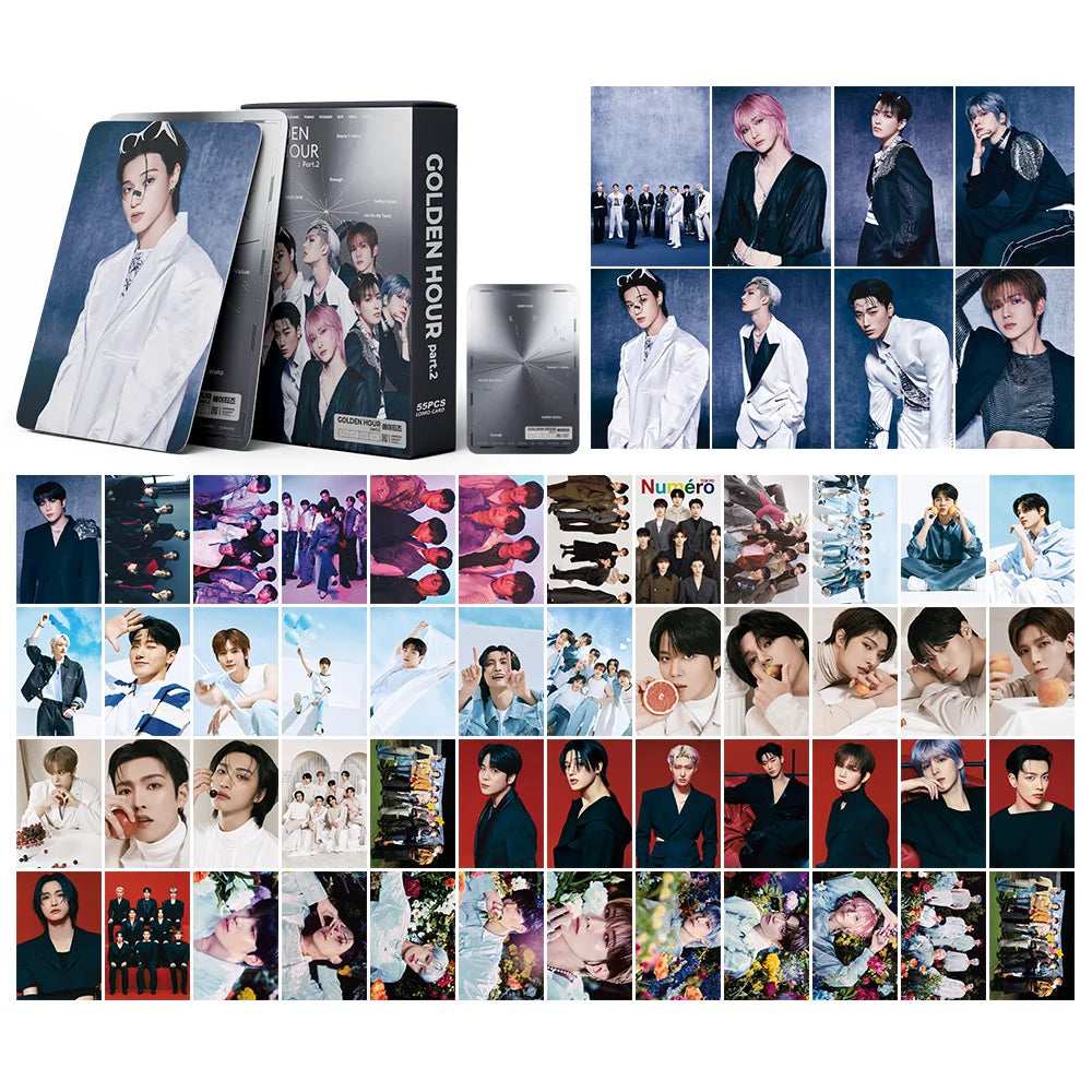 54pcs/set Kpop ATEEZ Lomo Cards The New Album ZERO FEVER Part 3 Photocards K-pop ATEEZ HD High Quality Photo Cards fan gift
