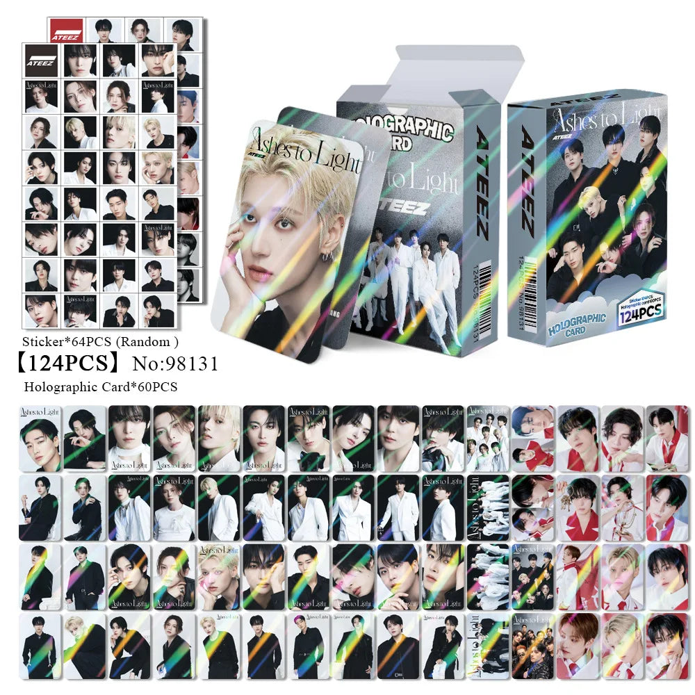 54pcs/set Kpop ATEEZ Lomo Cards The New Album ZERO FEVER Part 3 Photocards K-pop ATEEZ HD High Quality Photo Cards fan gift