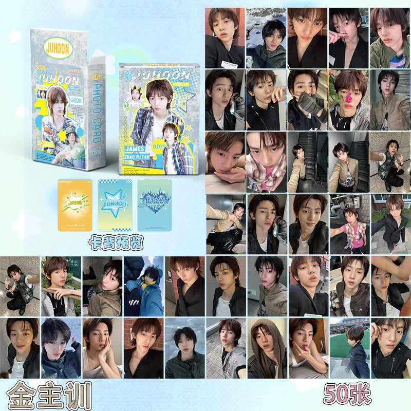 50Pcs/Set Laser Card Kpop Idol CORTIS Lomo Cards JAMES JUHOON MARTIN SEONGHYEON KEONHO Printd Photocards Fans Gift