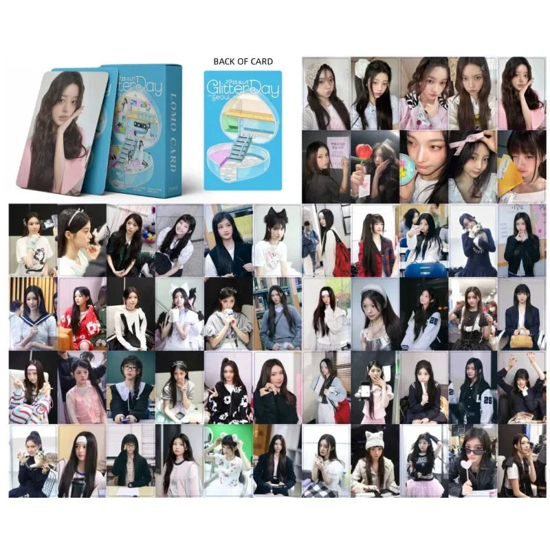 Pop ILLITed Exquisite Printed Fan Merchandise Postcards Stylish Lomo Cards for Personal Collection Display and Daily Decoration