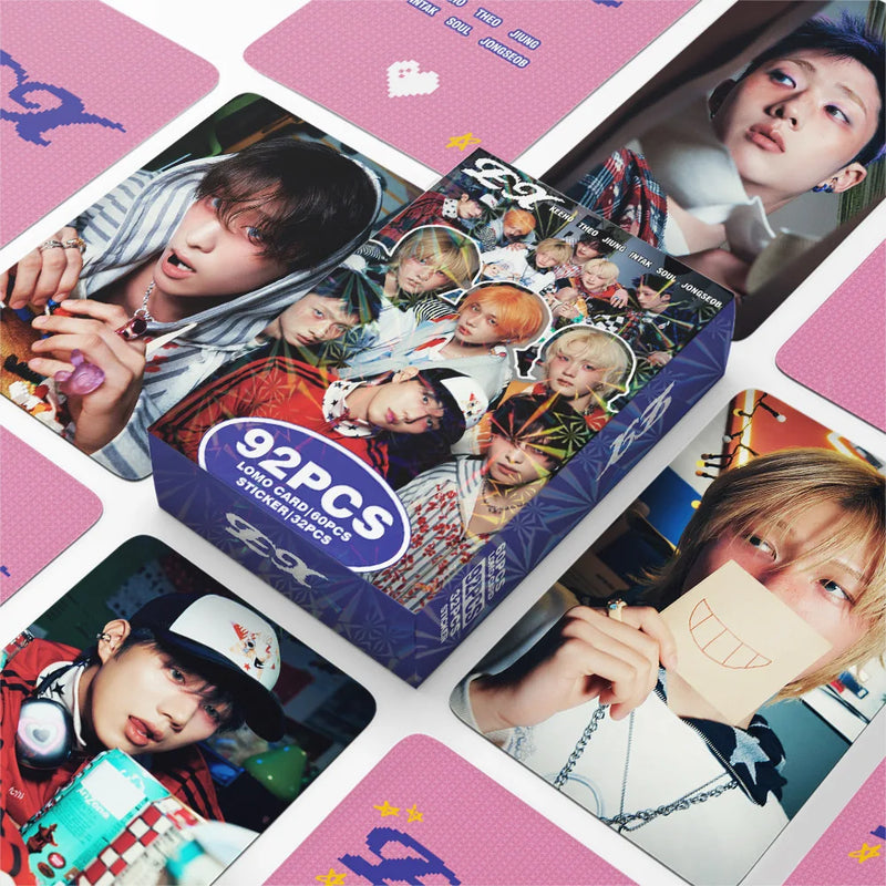 92Pcs P1Harmony New Album EX Laser Photocards Kpop Star Collection Lomo Cards Holographic Flash Cards Photo Cards Fans Gifts