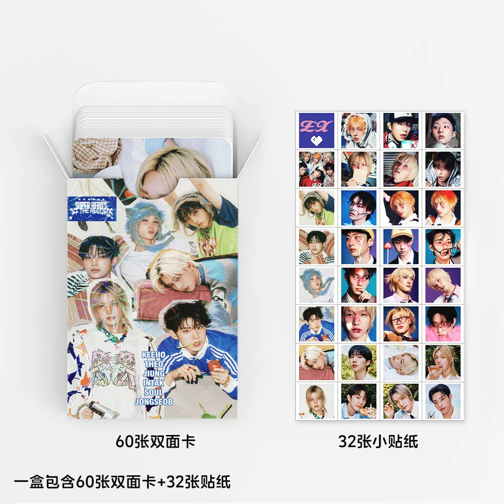 92Pcs P1Harmony New Album EX Laser Photocards Kpop Star Collection Lomo Cards Holographic Flash Cards Photo Cards Fans Gifts