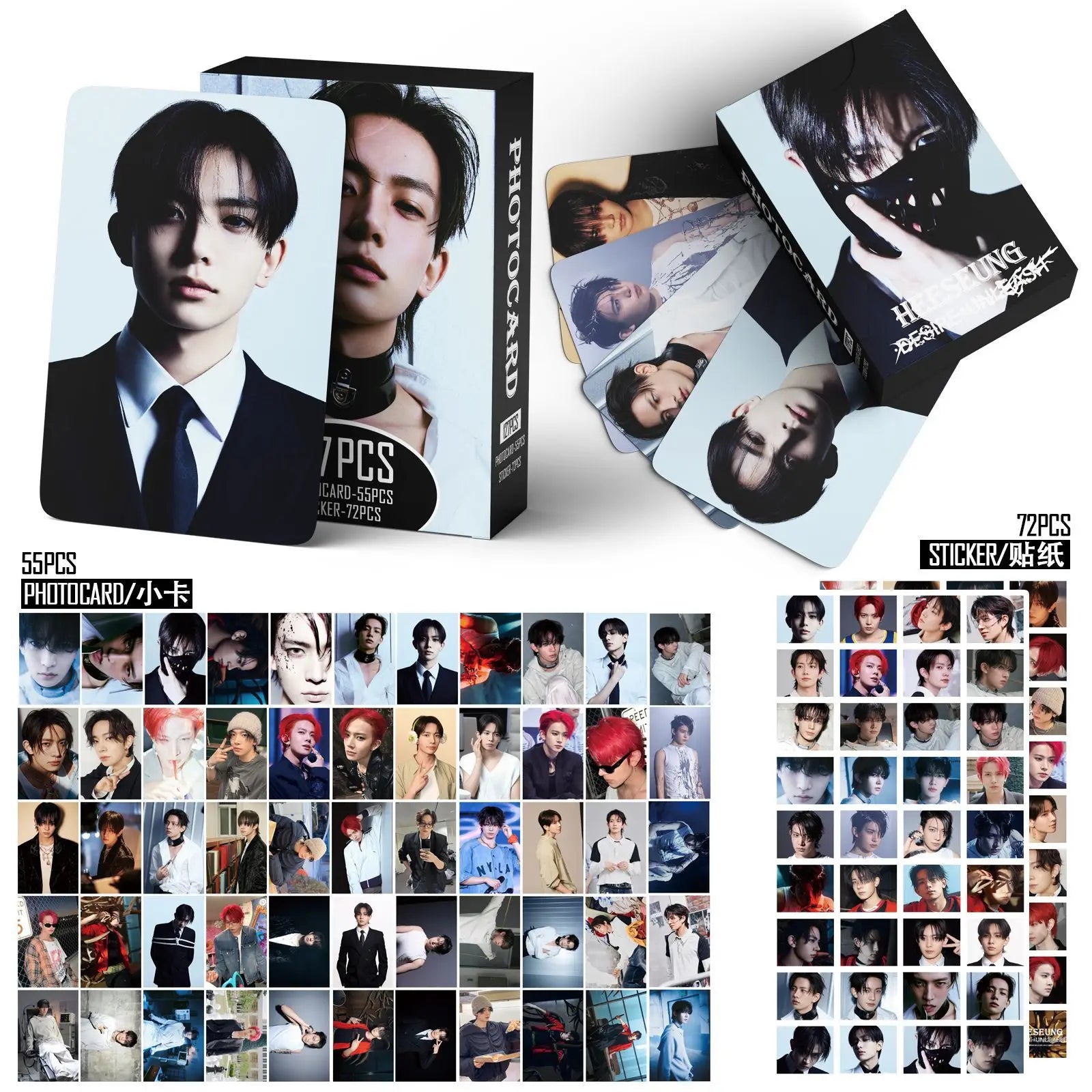 127pcs ENHYPEN New Album THE SIN : VANISH Photocards Stickers Kpop Merch Lomo Cards Set Fans Collection Cards Gifts