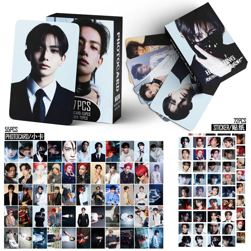 127pcs ENHYPEN New Album THE SIN : VANISH Photocards Stickers Kpop Merch Lomo Cards Set Fans Collection Cards Gifts