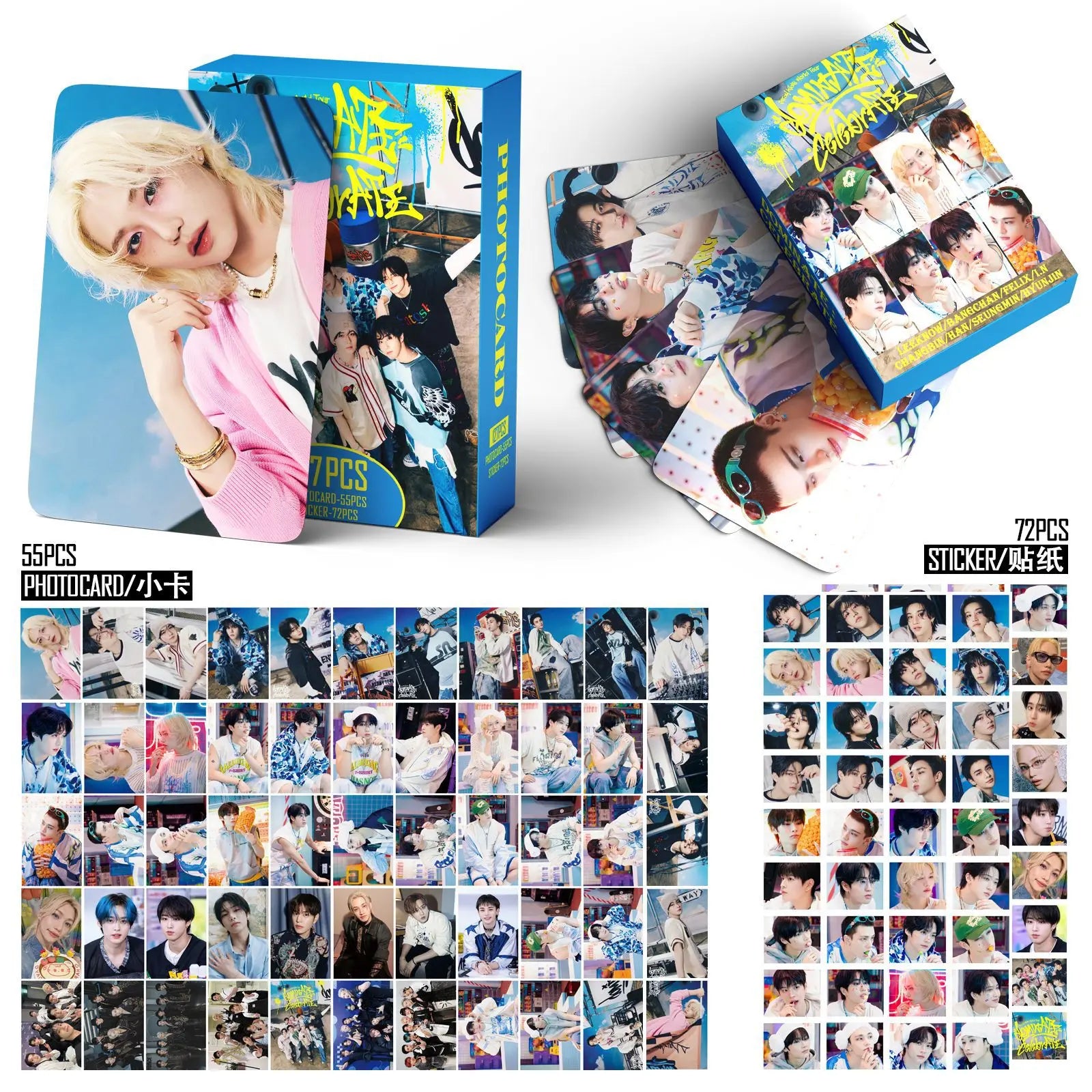 127pcs New Album DO IT Photocards Stickers Kpop Merch Lomo Cards Set Fans Collection Cards Giftsi