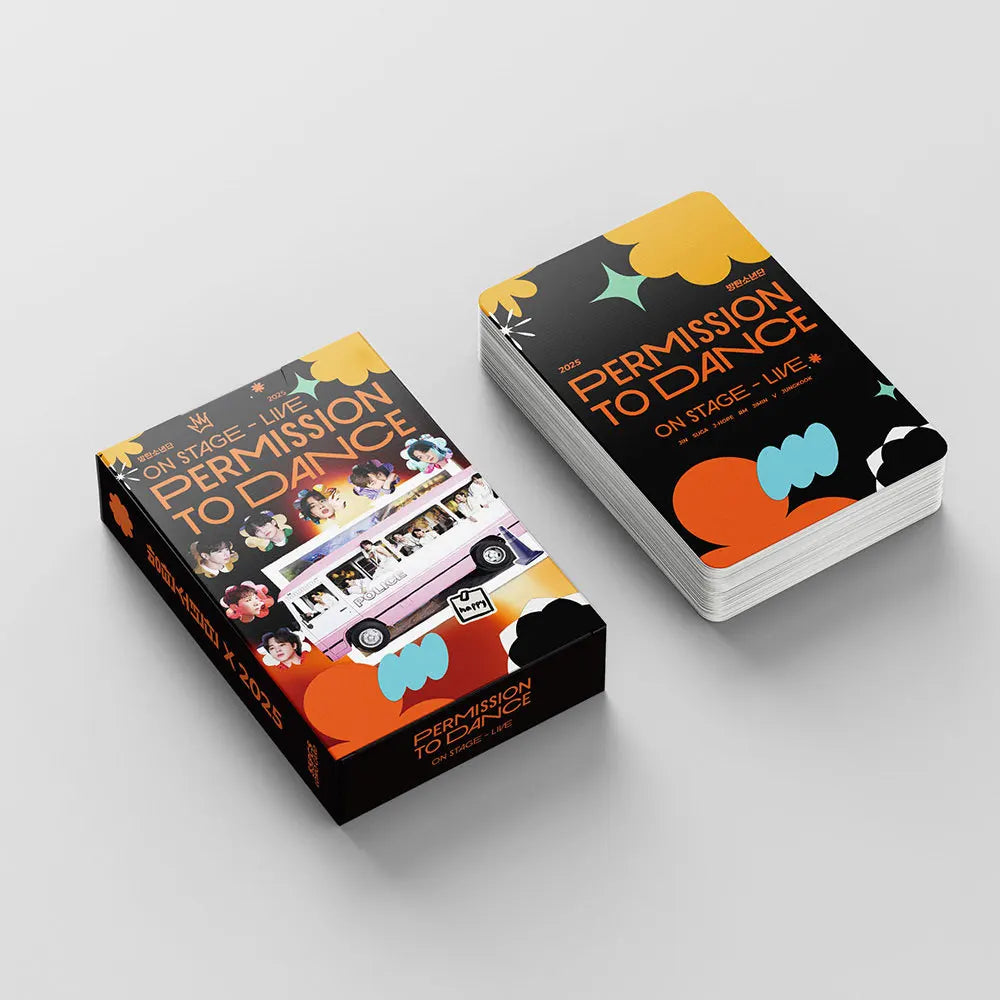 55pcs/Set Kpop Idol HD Photo Cards 2025 PERMISSION TO DANCE ON STAGE lomo cards for student fan gifts
