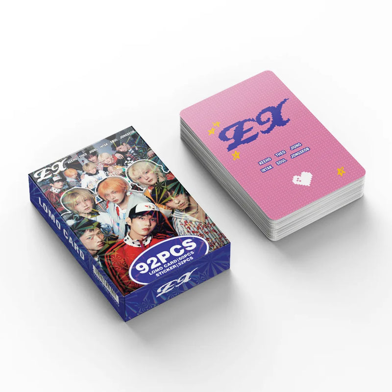 92Pcs P1Harmony New Album EX Laser Photocards Kpop Star Collection Lomo Cards Holographic Flash Cards Photo Cards Fans Gifts