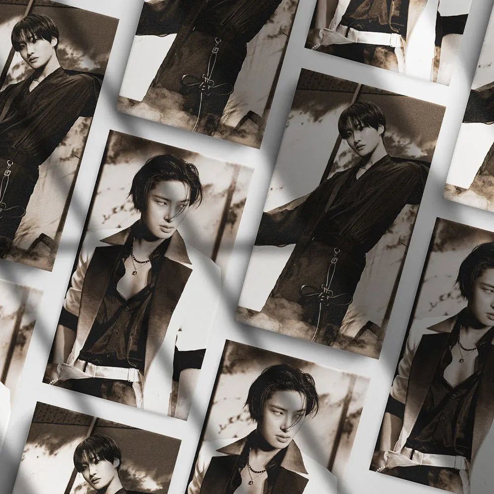 55pcs/set ATEEZ 13th mini album Gold Hour Part.4 lomo Star Photocards Photo Lomo Cards Fans Collection Printed Cards