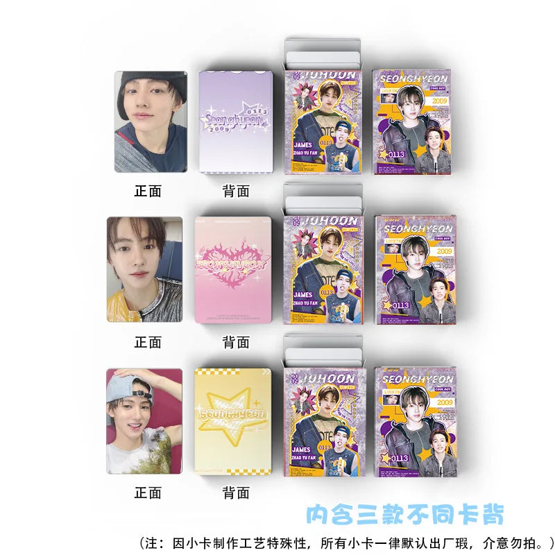 50Pcs/Set Laser Card Kpop Idol CORTIS Lomo Cards JAMES JUHOON MARTIN SEONGHYEON KEONHO Printd Photocards Fans Gift
