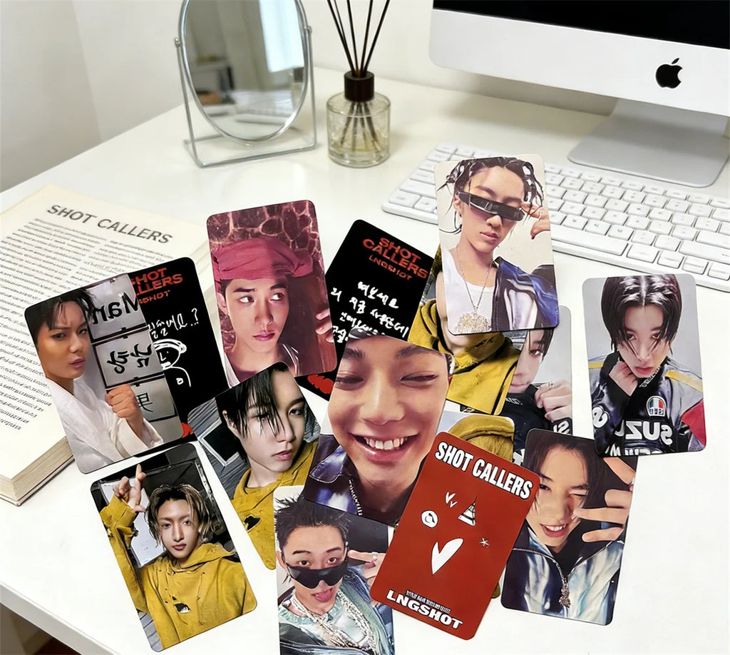 4pcs/set Idols LNGSHOT Photocards SHOT CALLERS Album Selfie Cards RYUL Woojin Louis OHYUAL Fans Collection Gifts