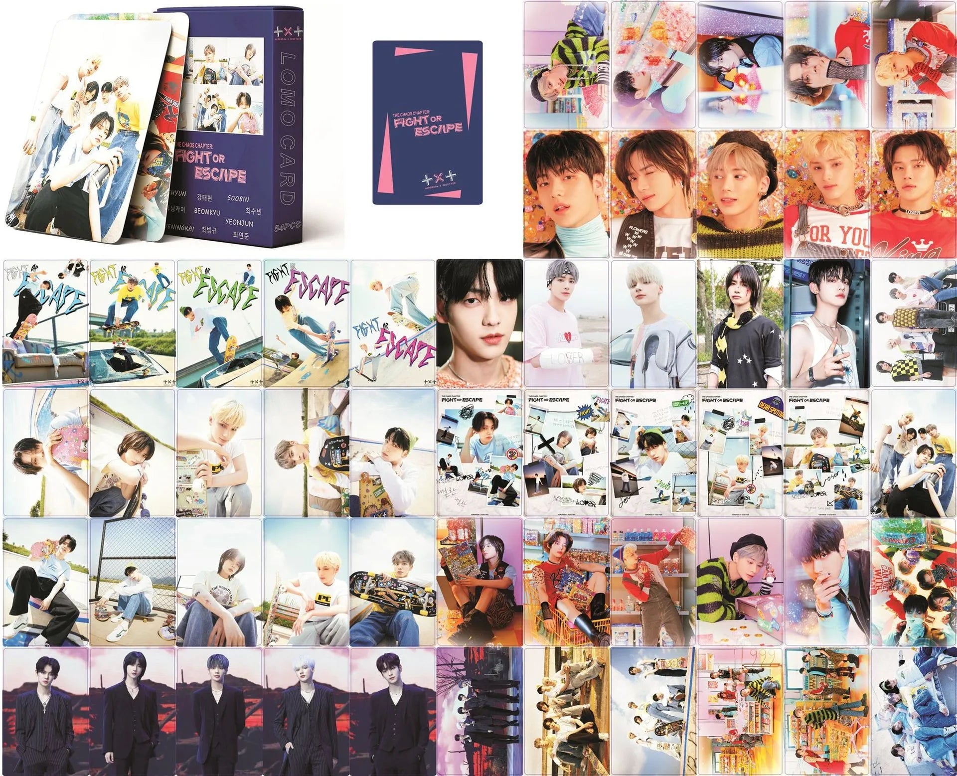 55PCS TXT STARKISSED Photocards Set Official Collectible K-POP Stickers Fan Merch Gift Idea MOA Fan Club Essentials