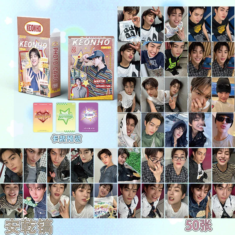 50Pcs/Set Laser Card Kpop Idol CORTIS Lomo Cards JAMES JUHOON MARTIN SEONGHYEON KEONHO Printd Photocards Fans Gift