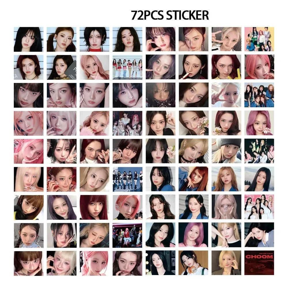 127pcs Lomo Cards Stickers Set CHOOM New album Photocards fans peripheral album decoration commemorative Collection Card Gift
